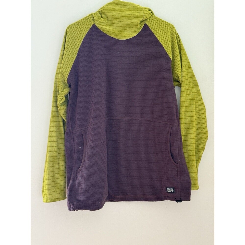 Mountain Hardwear Summit Grid hoodie Womens XL Green/purple